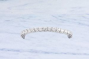 0.55 Carat TW DIAMOND Eternity Wedding Ring - 1.75 MM Width