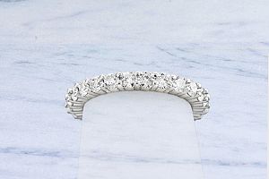 1.50 Carat TW DIAMOND Eternity Wedding Ring - 2.50MM Width 