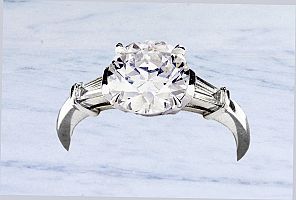 1.78 Carat GIA OLD EUROPEAN Cut Diamond - Platinum Engagement Ring  