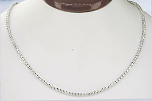 2.55 Carat TW Petite Diamond Tennis Necklace - 18K WG