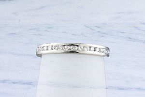 0.40 Carat TW Diamond Channel Set Wedding Ring - Platinum