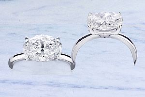 2.00 Carat GIA OVAL Diamond - Platinum Setting